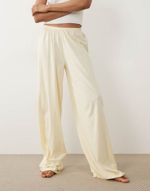 ASOS DESIGN Tall – Mixa & matcha – Smörgula pyjamasbyxor i bomull, 2 av 5