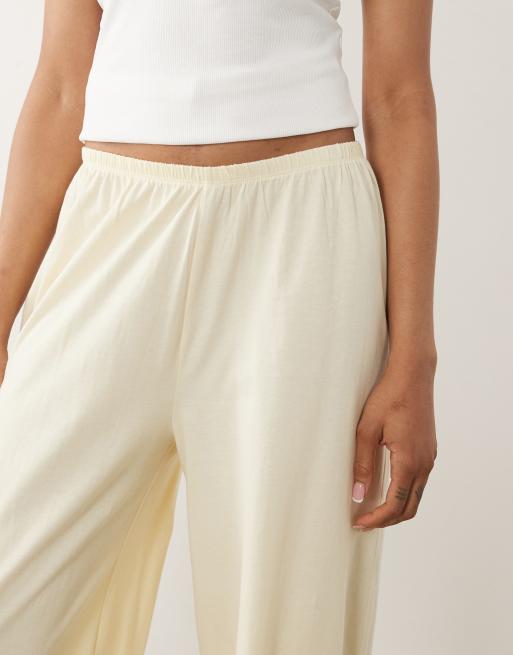 ASOS DESIGN Tall – Mixa & matcha – Smörgula pyjamasbyxor i bomull, 3 av 5