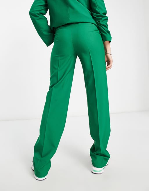 ASOS DESIGN Tall – Mixa och matcha – Gröna, raka kostymbyxor med smal passform, 2 av 4