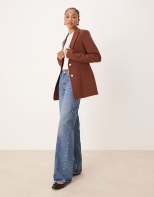 Asos Design Tall Molded Hips Blazer