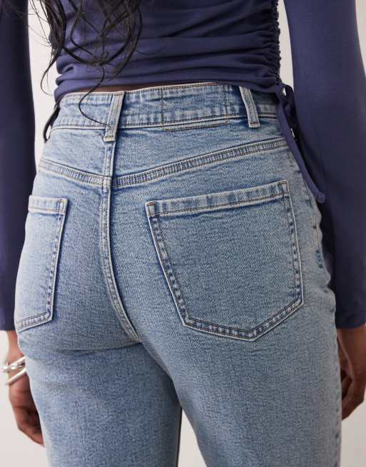 ASOS DESIGN Tall - Mom jeans slim blu medio, 5 di 5