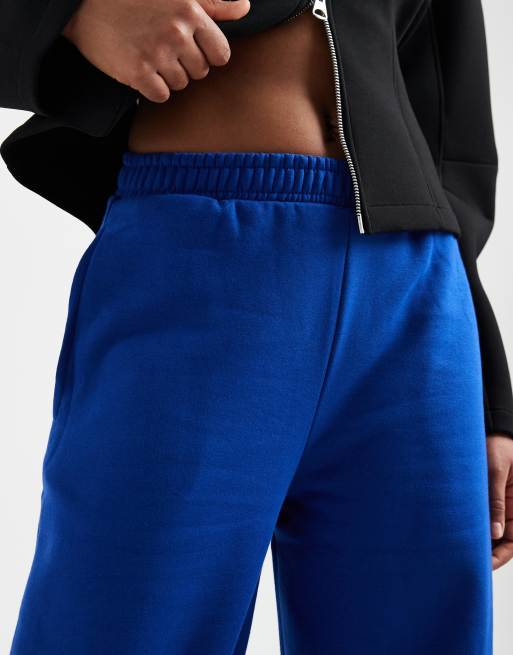 ASOS DESIGN Tall – Mörkblå mjukisbyxor med barrelben och borstad insida, 5 av 5