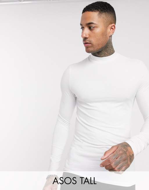 ASOS DESIGN Tall ultimate turtle neck long sleeve top in white