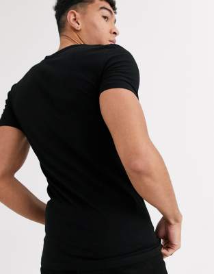 muscle fit v neck t shirts