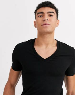 v neck muscle fit t shirt