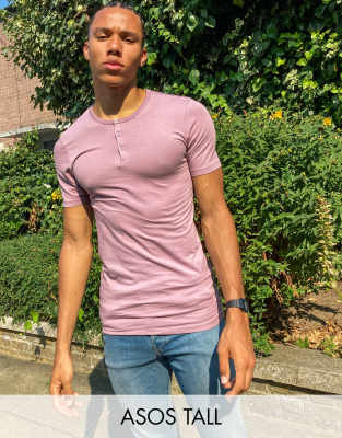 muscle fit grandad t shirt