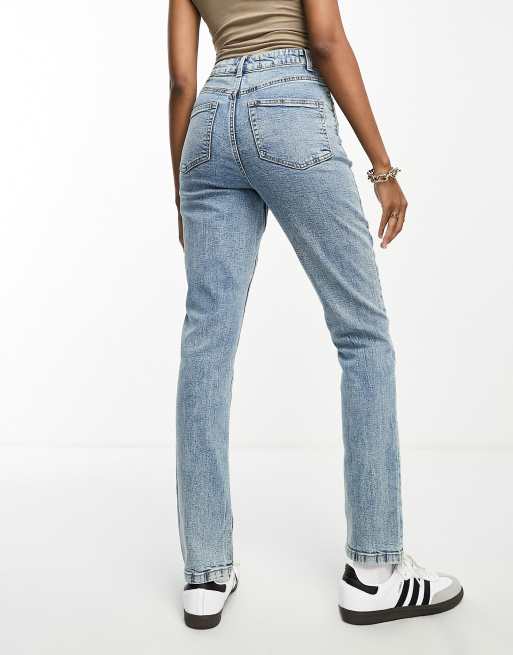 ASOS DESIGN Tall – Niebieskie, dopasowane jeansy comfort mom fit, 2 z 5