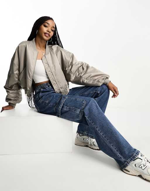ASOS DESIGN Tall – Niebieskie jeansy bojówki, 2 z 5