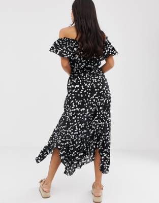asos polka dot maxi dress