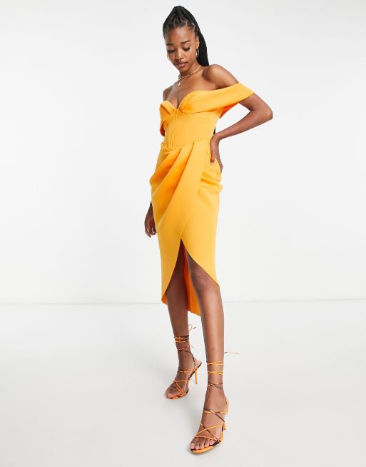 Marigold cheap cocktail dress