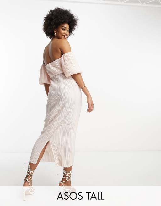 Asos tall midi clearance dress