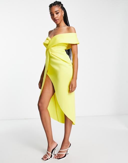 Asos lemon outlet dress