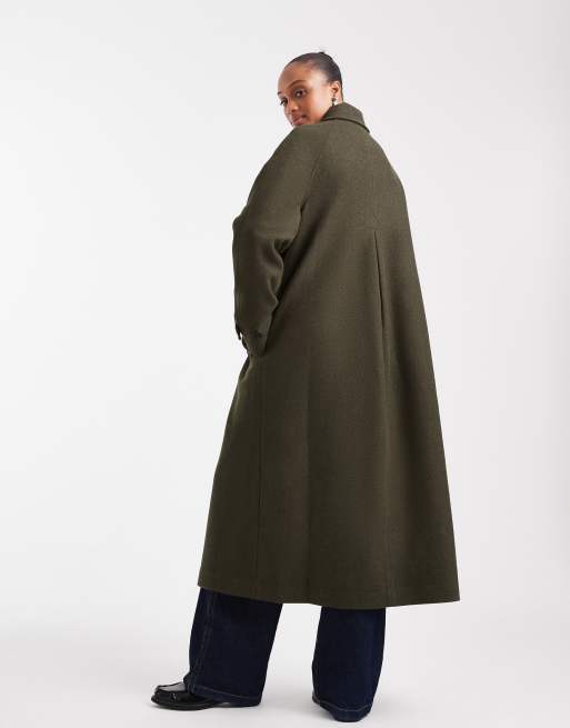 ASOS DESIGN Tall - Olivengrøn longline-kørefrakke, 2 af 4