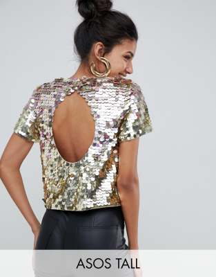 disco sequin top