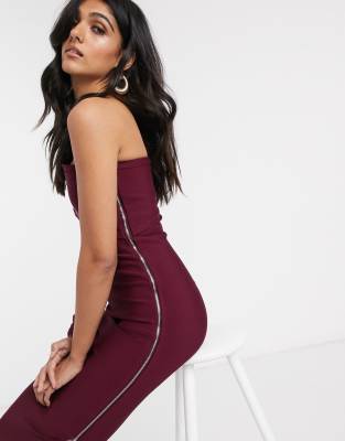 asos plum dress