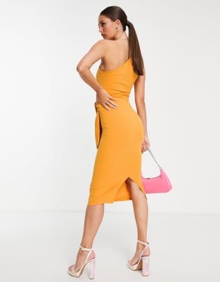 asos mustard yellow dress