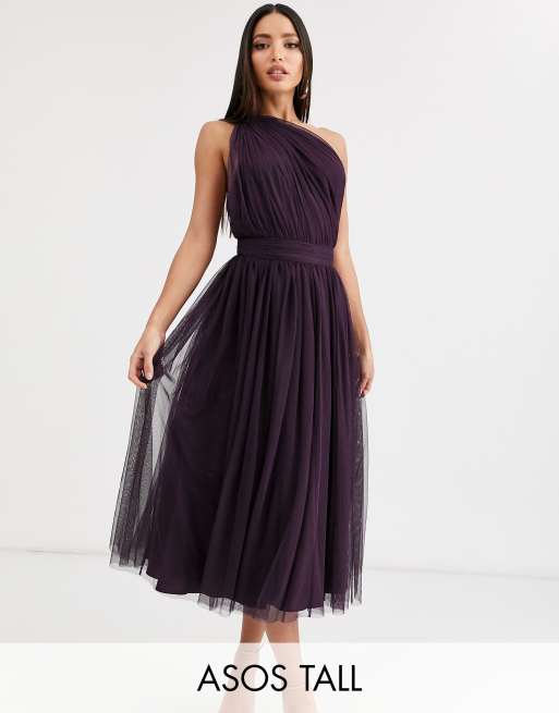 Tall tulle midi outlet dress