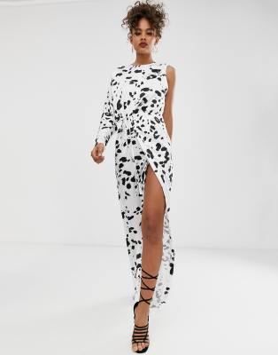 asos smudge print dress