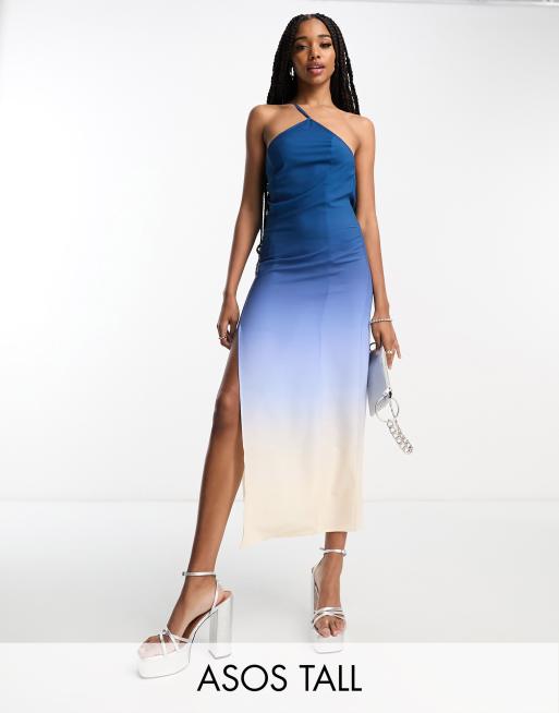 Blue ombre hot sale dress