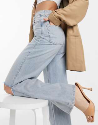 asos high rise dad jeans