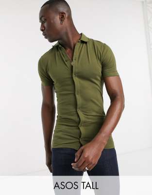 asos khaki shirt