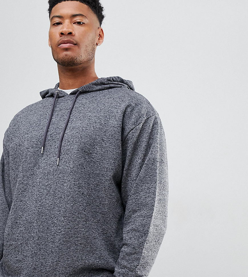 ASOS DESIGN Tall organic oversized hoodie in charcoal-Grey