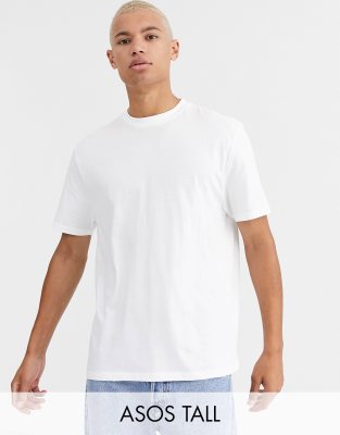 ASOS DESIGN Tall organic relaxed t-shirt with crew neck in white