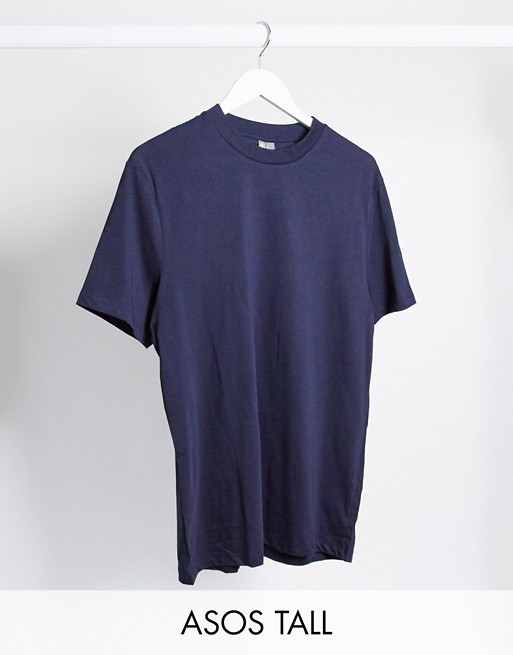 ASOS DESIGN Tall organic t-shirt in navy