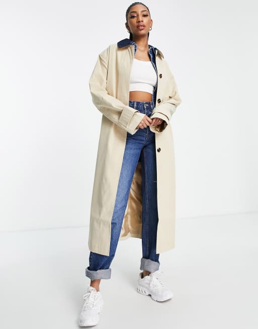 Asos Cord Mantel Oversize ASOS DESIGN Tall – Oversize-Trenchcoat