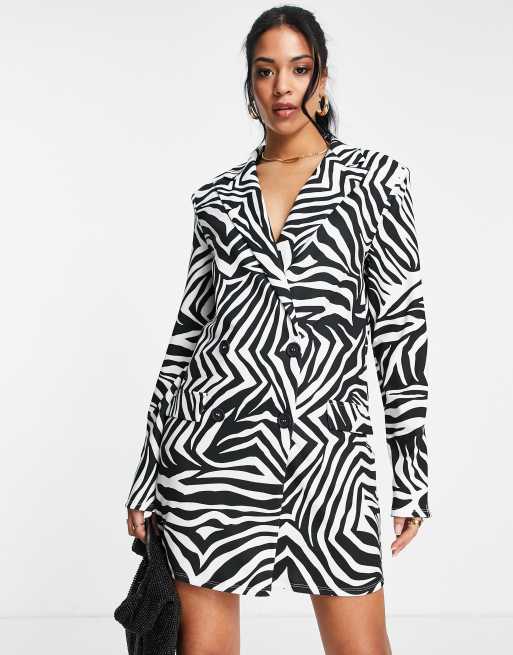 Animal print hotsell blazer dress