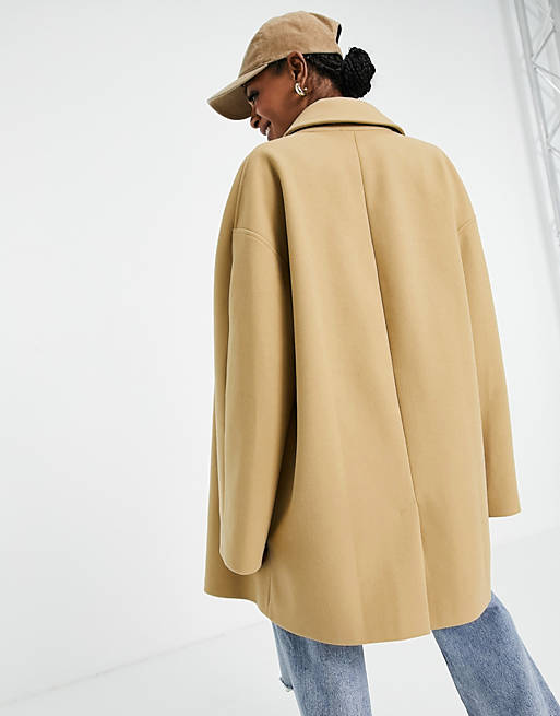 Coats & Jackets Tall oversized boyfriend coat in camel 