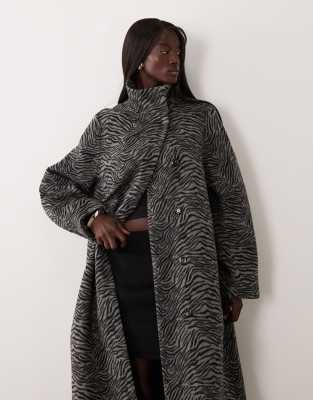 Asos Tall Asos Design Tall Oversized Chuck On Formal Coat In Black