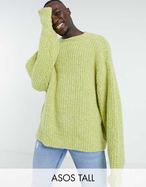 Oversized lime 2025 green sweater