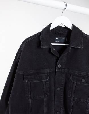 tall white denim jacket