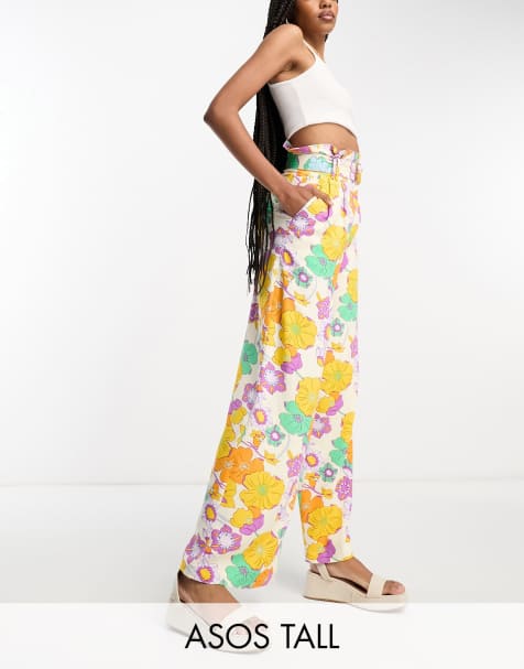 Tall Linen Wide-Leg Pant