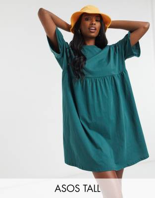 dark green fall dress