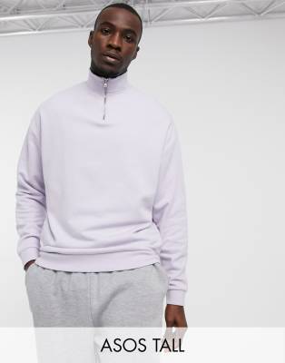 half zip sweatshirt asos