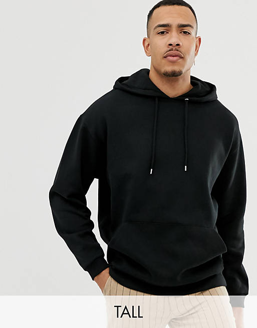 ASOS DESIGN Tall oversized hoodie in black | ASOS