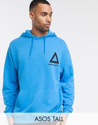 bright blue hoodie