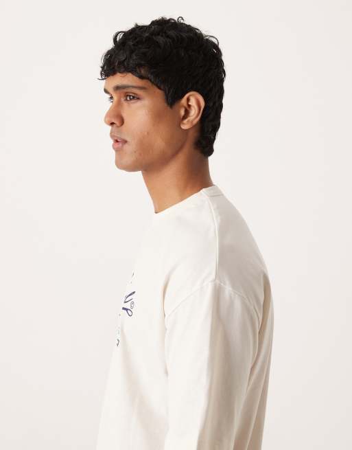 ASOS DESIGN Tall - Oversized hvid T-shirt med tekstprint , 5 af 5