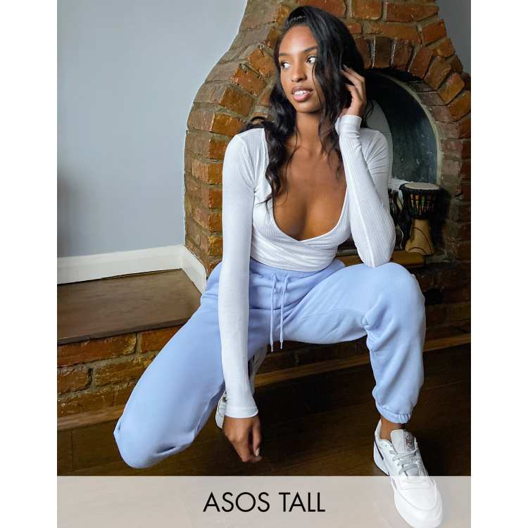 ASOS DESIGN Tall oversized jogger in pale blue