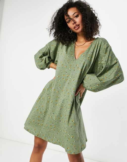 Sage store swing dress