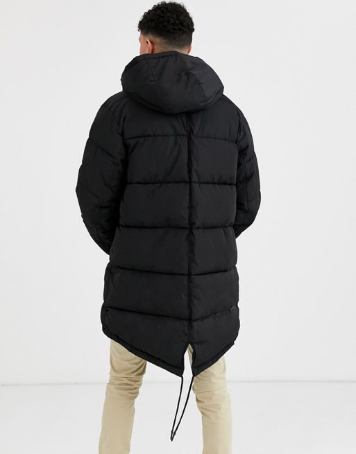 ASOS EDITION oversized puffer jacket in black