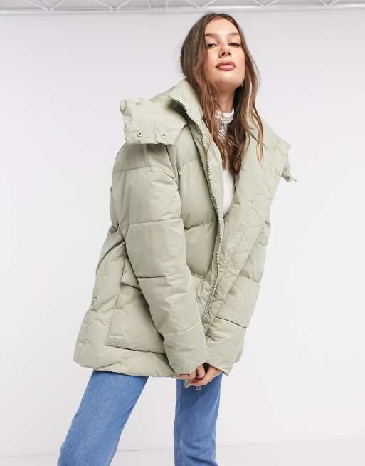 Oversized puffer jacket clearance asos