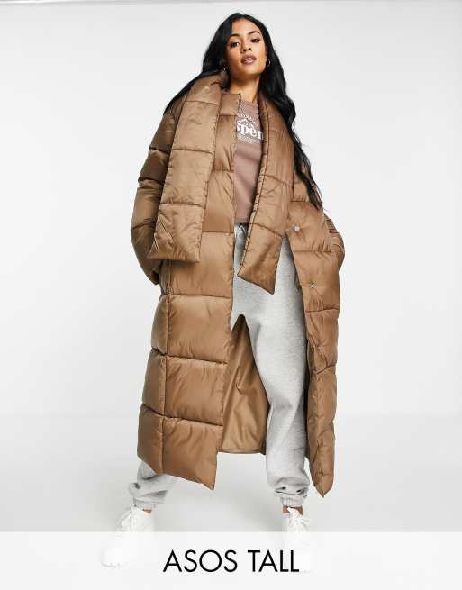 Oversized longline puffer on sale jacket