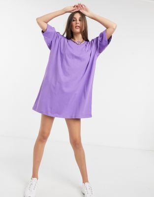 mauve t shirt dress