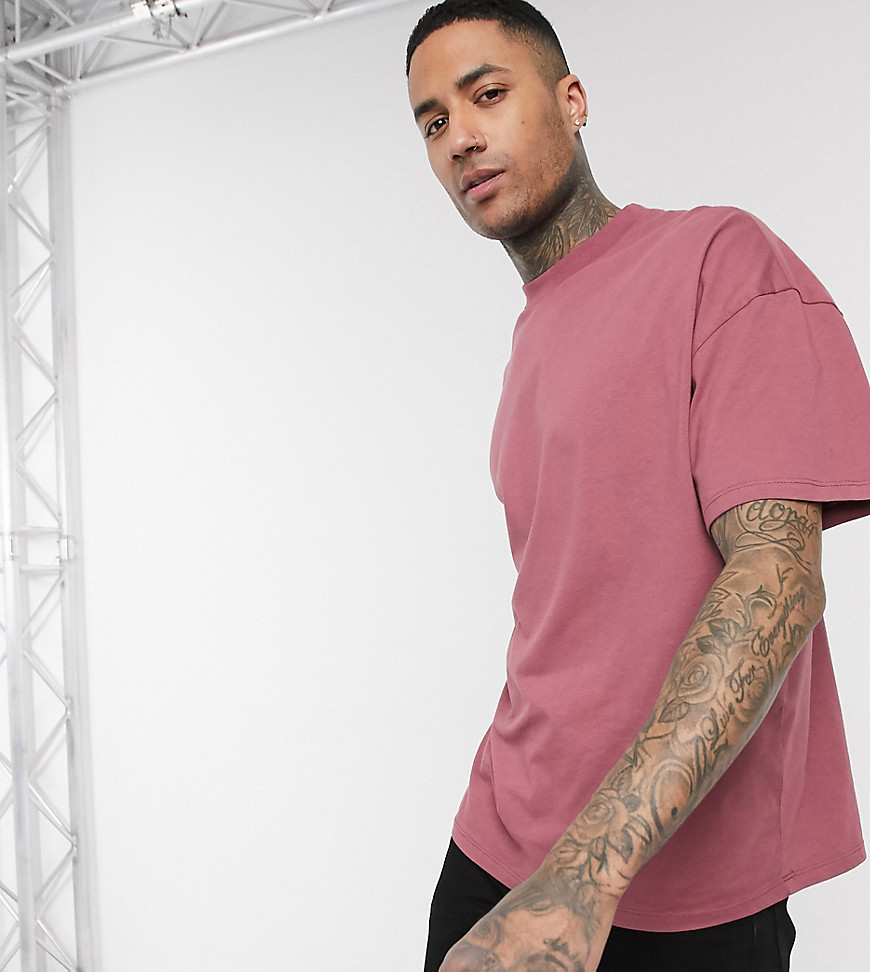 ASOS DESIGN Tall oversized t-shirt with crew neck in purple