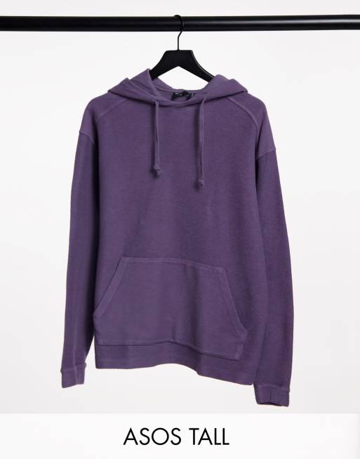 Washed shop purple hoodie