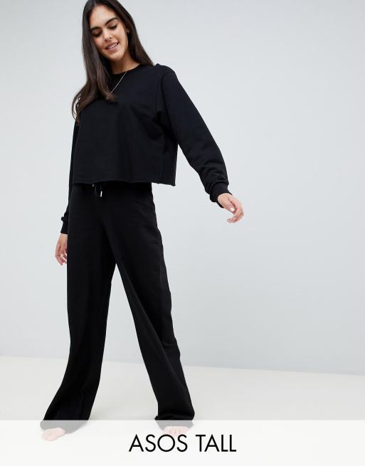 ASOS DESIGN Tall - Sweat-shirt confort avec dos ouvert croisé et pantalon large, 3 de 3