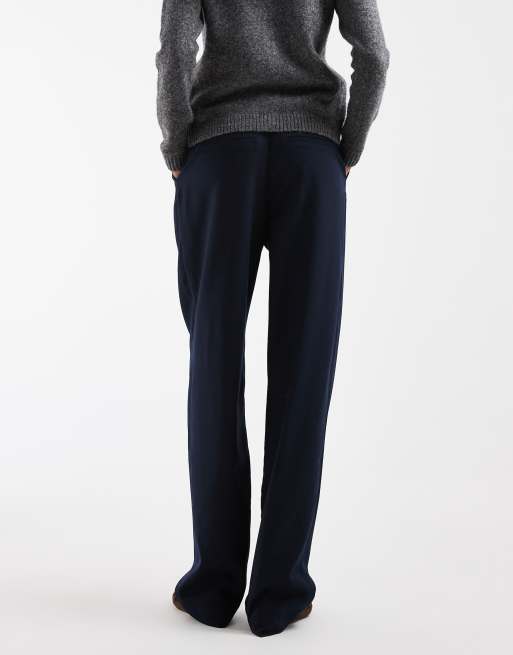 ASOS DESIGN Tall pantalon ajusté à double pli fuselé bleu marine, 5 de 5